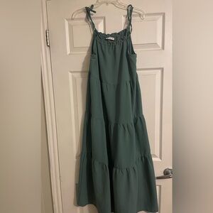 Solution Green Tiered Maxi Dress - Never Worn